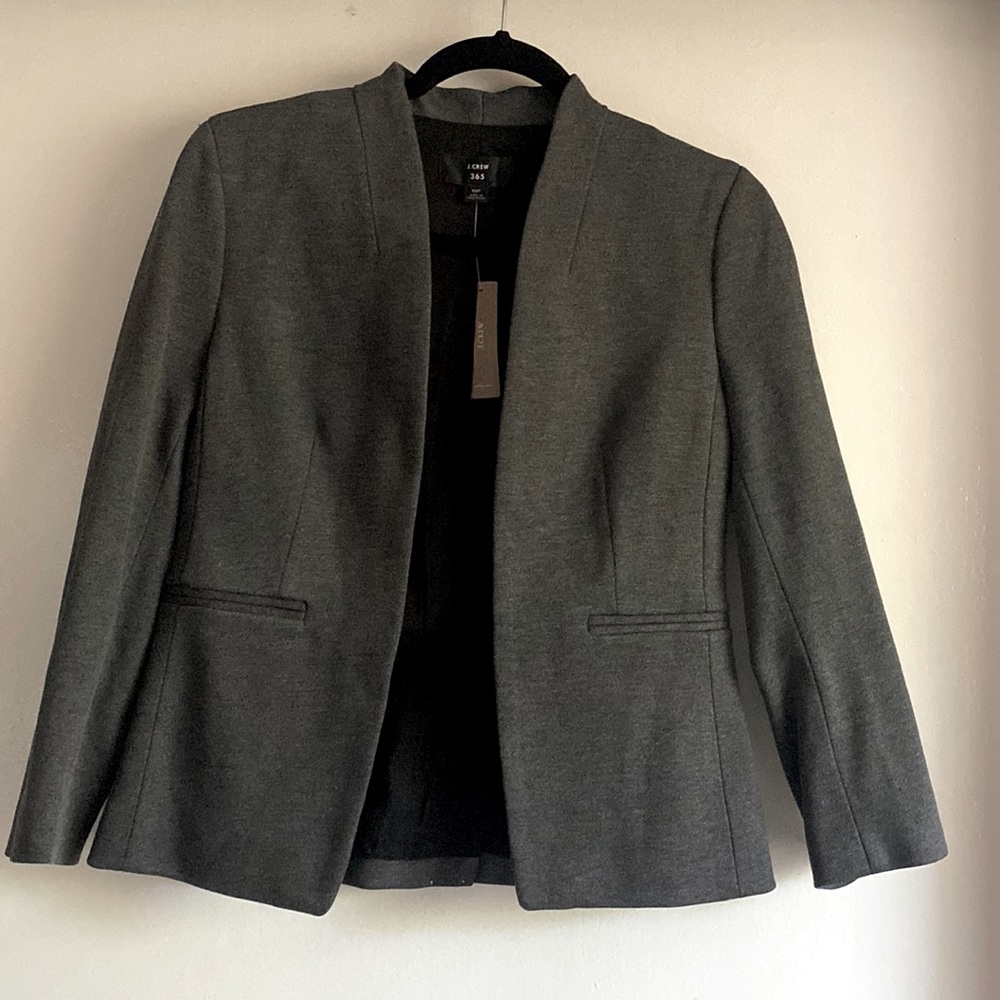 NWT J Crew 365 charcoal gray  going out blazer